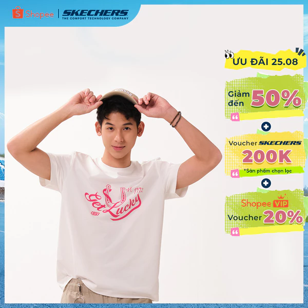 Áo Thun Tay Ngắn Unisex Skechers CNY Short Sleeve Tee - SL126U528-00QF