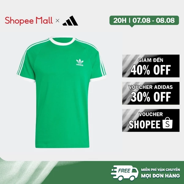[Duy nhất 8.8 - VOUCHER 30%]adidas Phong cách sống Áo Thun 3 Sọc Adicolor Classics Nam màu xanh lá IM0410