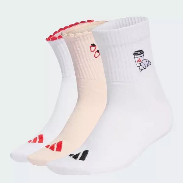 adidas Phong cách sống & Gym & Training Bộ 3 Đôi Tất Graphic Unisex Hồng KC5644