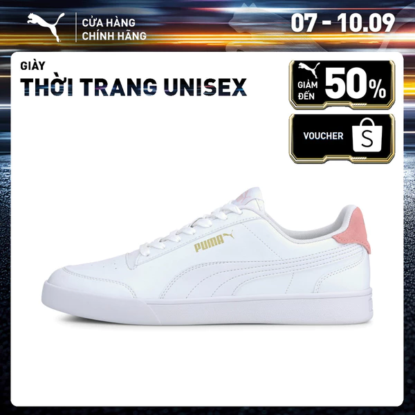 Giày Thời Trang PUMA Unisex Shuffle Màu Trắng Peachskin