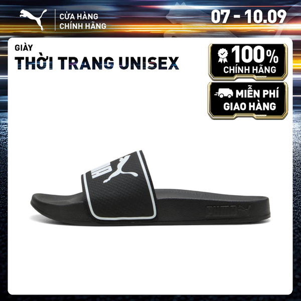 Dép Quai Ngang PUMA Unisex Leadcat 2.0 Black- White Màu Đen