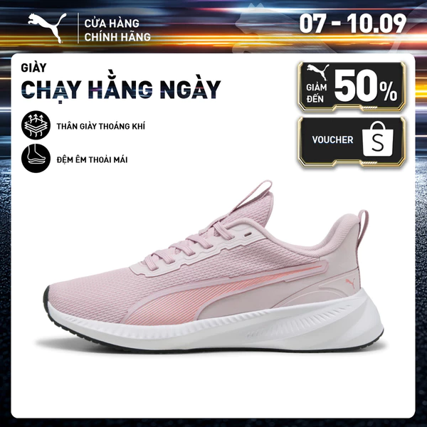 Giày Chạy Bộ PUMA Unisex Flyer Lite 3 Rose Mauve-Pink Fruit- White Màu Hồng
