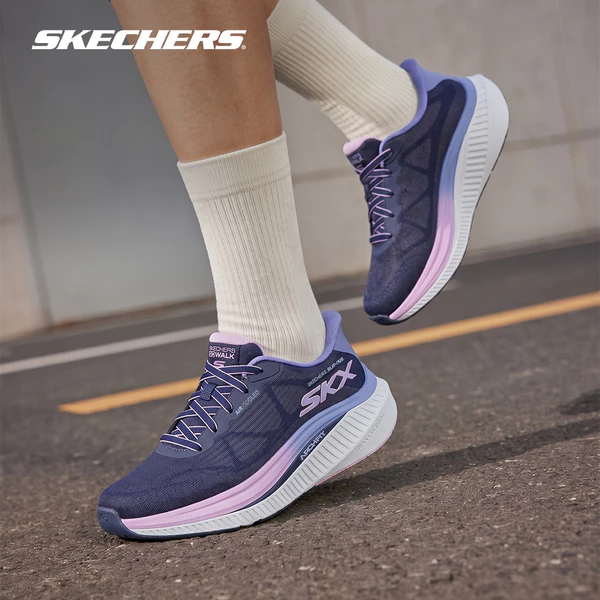 Giày Thể Thao Nữ Skechers Slip-ins GOwalk Max Cushioning Arch Fit Areena Đi Bộ - 125582-NVLV APMA