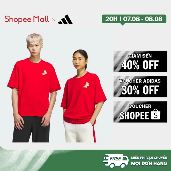 [Duy nhất 8.8 - VOUCHER 30%]adidas Phong cách sống ÁO THUN NGẮN TAY GRAPHIC TẾT Unisex Đỏ KR3078