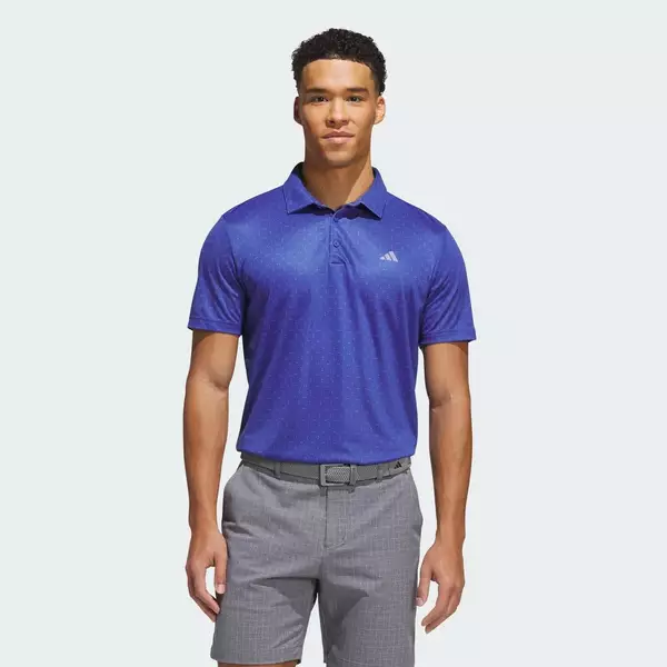 adidas Đánh gôn ÁO POLO PERFORMANCE TEXTURED PRINT Nam Màu xanh da trời HZ6890