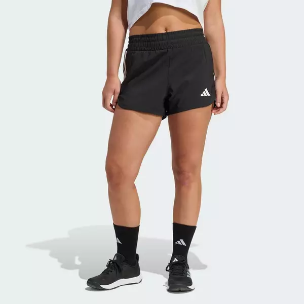 adidas Gym & Training Quần Short Pacer Workout Woven High Rise Nữ Đen KD7318