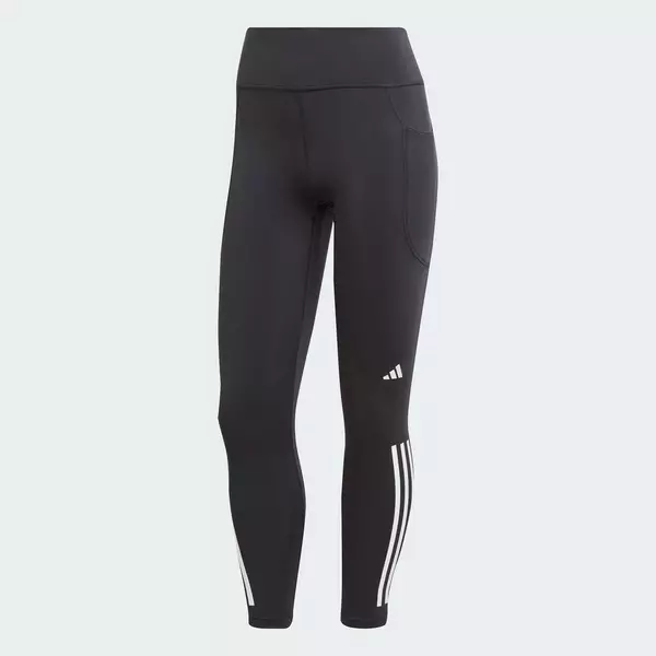 adidas Chạy Quần Legging 7/8 3 Sọc adidas DailyRun Nữ Đen IL9870