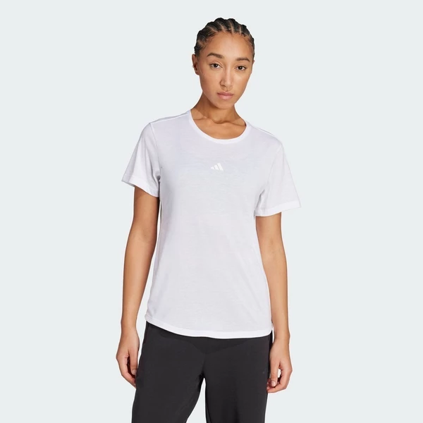 adidas Gym & Training Áo Thun Yoga Essentials Nữ trắng JM4480