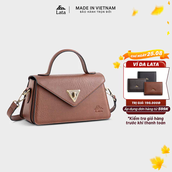 Túi Lata (Thời trang nữ đi chơi size 22 - Túi đeo chéo da HN129)