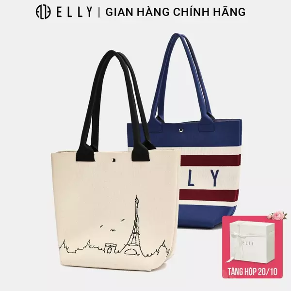 Túi xách nữ ELLY EL373 túi đeo vai xách tay thời trang công sở bền bỉ cao cấp tiện dụng đựng đồ cá nhân