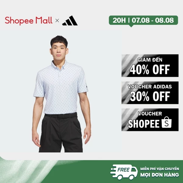 [Duy nhất 8.8 - VOUCHER 30%]adidas Golf ULTIMATE365+ MICRO PRINT POLO SHIRT Men Blue KB3729