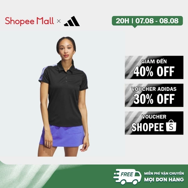 [Duy nhất 8.8 - VOUCHER 30%]adidas Đánh gôn Áo Polo Họa Tiết Ultimate365 Nữ Đen IZ1351