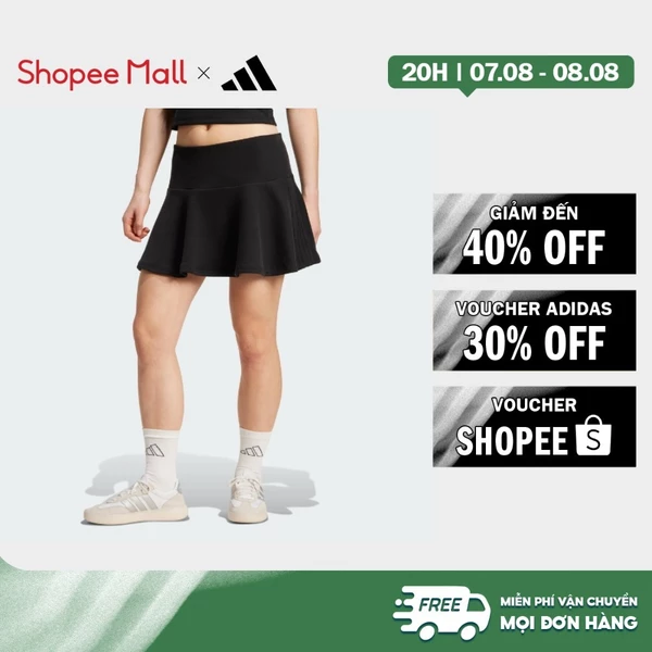 [Duy nhất 8.8 - VOUCHER 30%]adidas Phong cách sống Chân Váy Seasonal Essentials 3-Stripes Nữ Đen JM1919