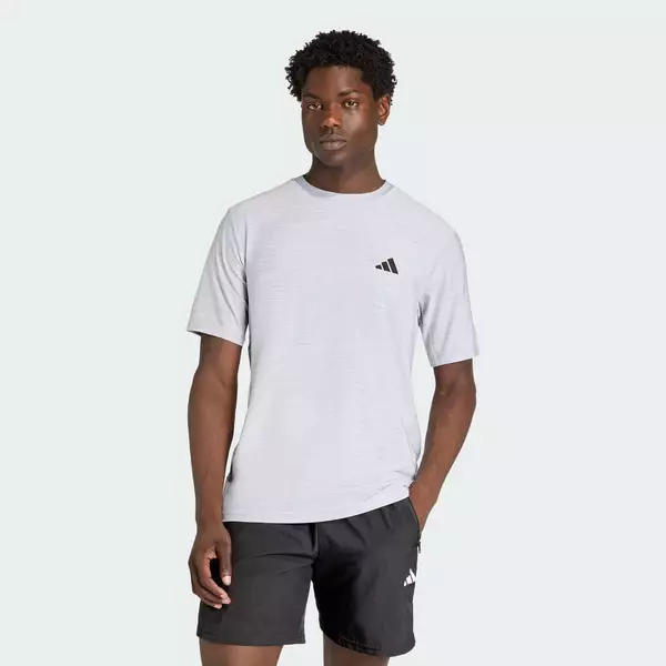 adidas Gym & Training ÁO THUN WORKOUT ESSENTIALS FLEX Nam Xám KD2868