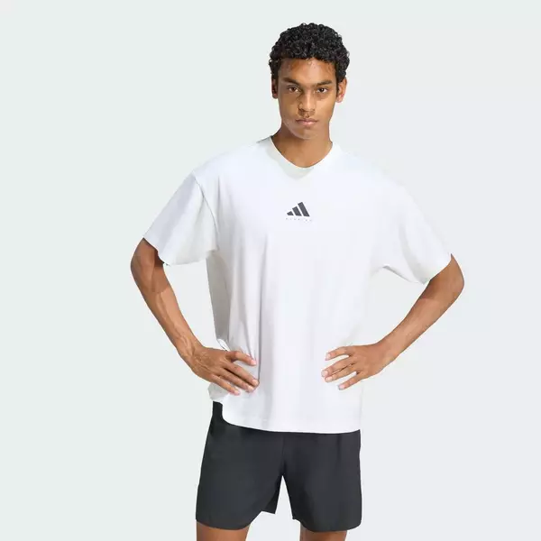 adidas Chạy ÁO THUN GRAPHIC RUNNING CATEGORY Unisex trắng KS2506