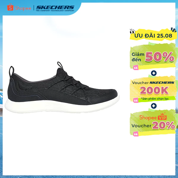 Giày Thể Thao Nữ Skechers Sport Active Vapor Foam Lite Revere-104488-BKGY Air-Cooled Memory Foam Online Sale
