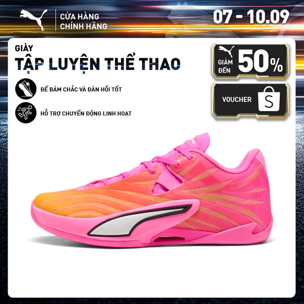 Giày Thể Thao PUMA Unisex All-Pro NITRO 2 Elite Poison Pink-Ultra Blue-Lime Squeeze Màu Hồng
