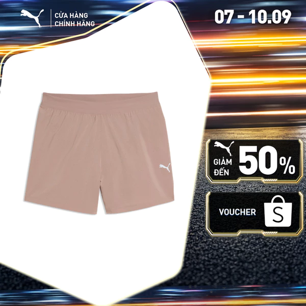 Quần Đùi Thể Thao PUMA Nam M DREAMRUN 5 DryCELL Short Sandstone Màu Be