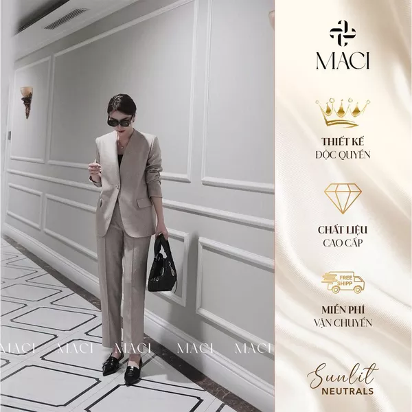 Áo Blazer Sandra Be MACI MCAABBE0019 Thời Trang Nữ Thiết Kế Độc Quyền