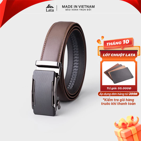 Thắt lưng Lata (Thời trang nam - Dây nịt da thật TL345)