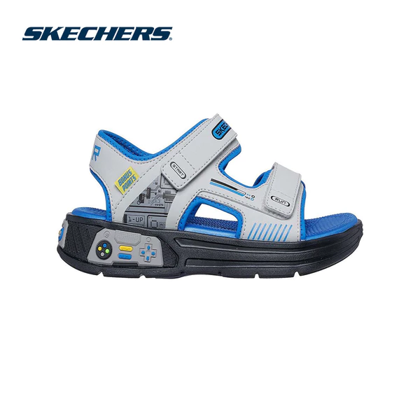 Xăng Đan/Dép Bé Trai Skechers Power Splash Hydro Gamer - 402271L-GYBK