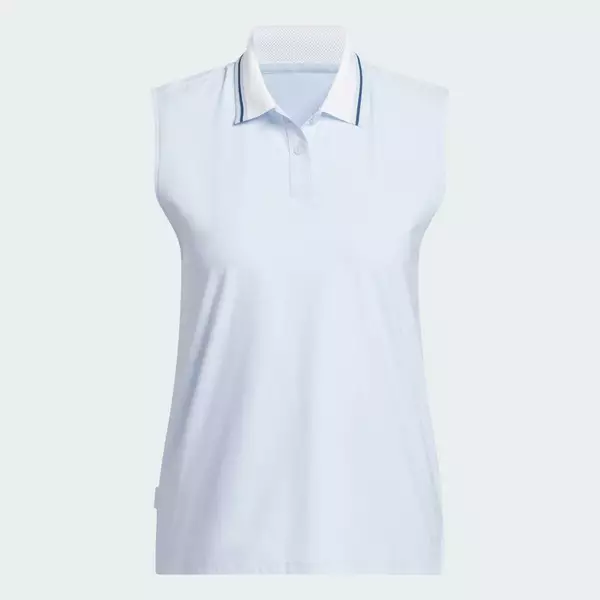 adidas Đánh gôn Áo Polo Không Tay Twistknit Beyond The Course Nữ Màu xanh da trời KB3746