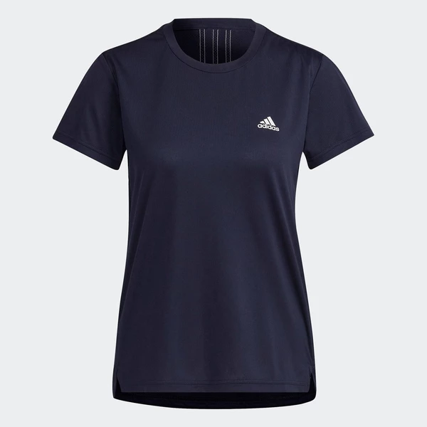 adidas Gym & Training Áo Thun Thể Thao 3 Sọc AEROREADY Designed 2 Move Nữ Màu xanh da trời HK6527