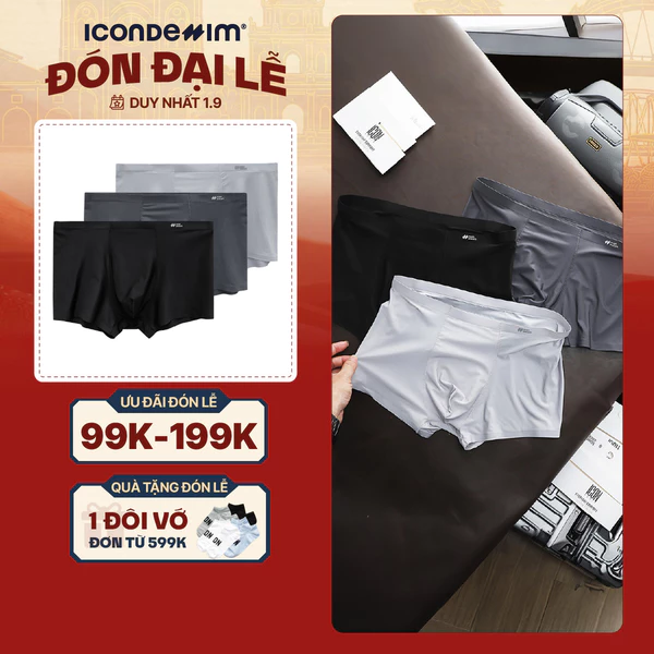 Quần Boxer ICONDENIM Coolmax Polyester Fabric BXID0016