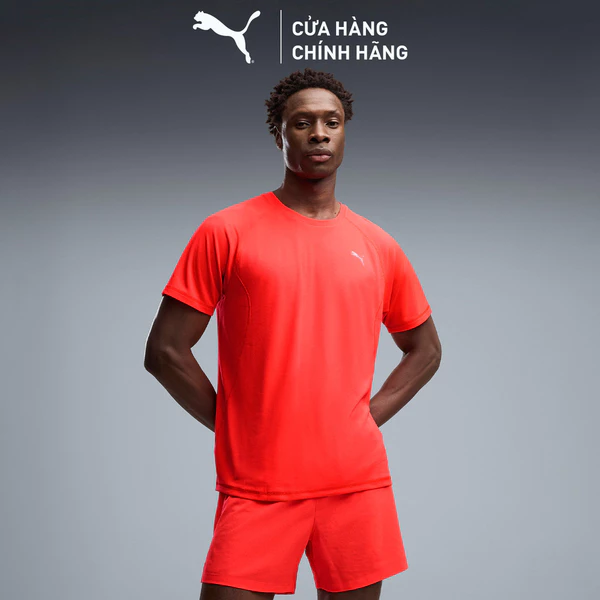 Áo Thun Chạy Bộ PUMA Nam RUN  VELOCITY TEE (POLY) Ultra Red Màu Đỏ