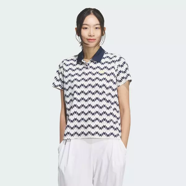 adidas Đánh gôn ÁO NGẮN TAY CLIMACOOL ALL OVER PRINT Nữ trắng KB4752
