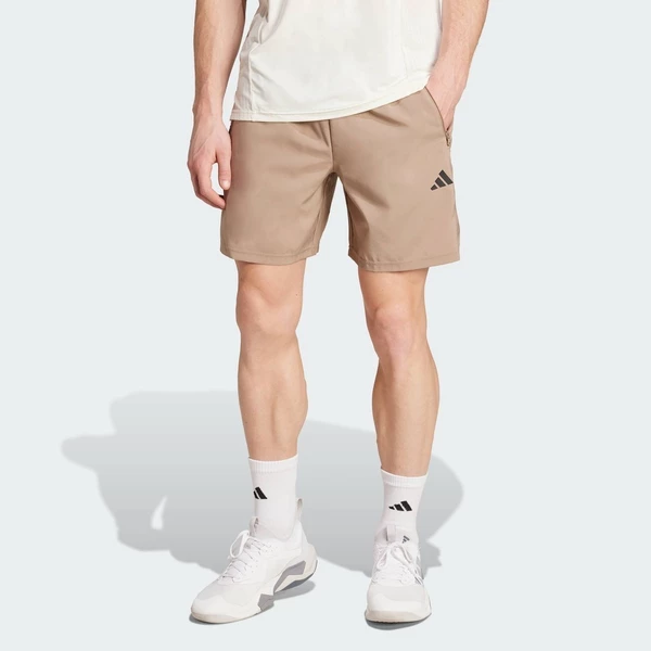 adidas Gym & Training Quần Short Dệt Tập Luyện Train Essentials Nam nâu JW2495
