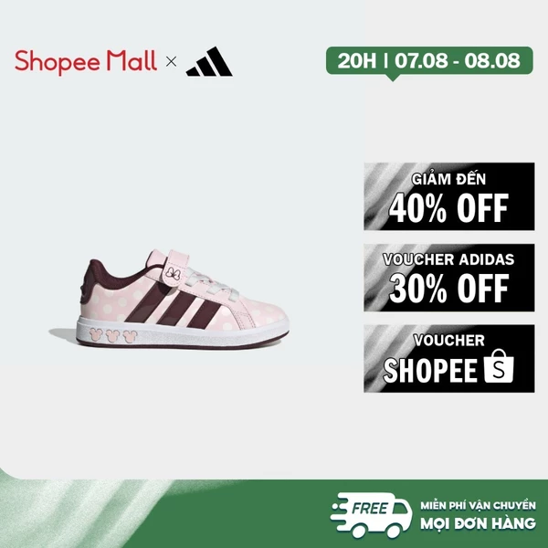 [Duy nhất 8.8 - VOUCHER 30%]adidas Phong cách sống Giày adidas Disney Minnie Mouse Grand Court Trẻ em Hồng JR8133