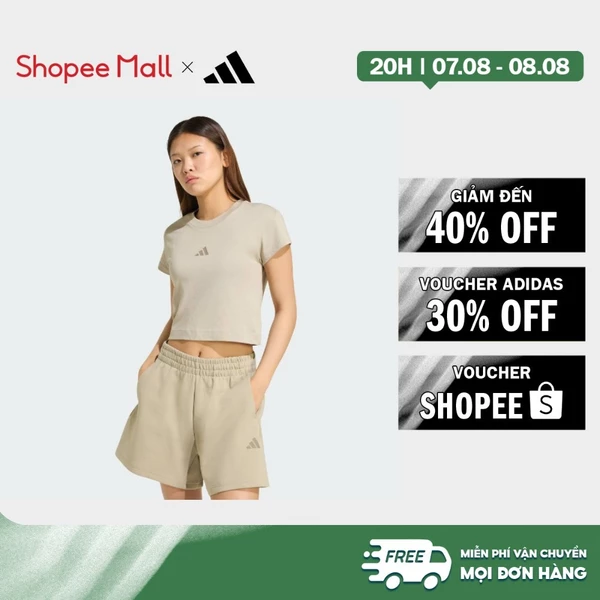 [Duy nhất 8.8 - VOUCHER 30%]adidas Phong cách sống Áo Baby Tee Logo Nhỏ Future Icons Nữ nâu KD7723
