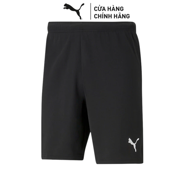 Quần Đùi Đá Bóng PUMA Nam teamRISE Short Black-White Màu Đen