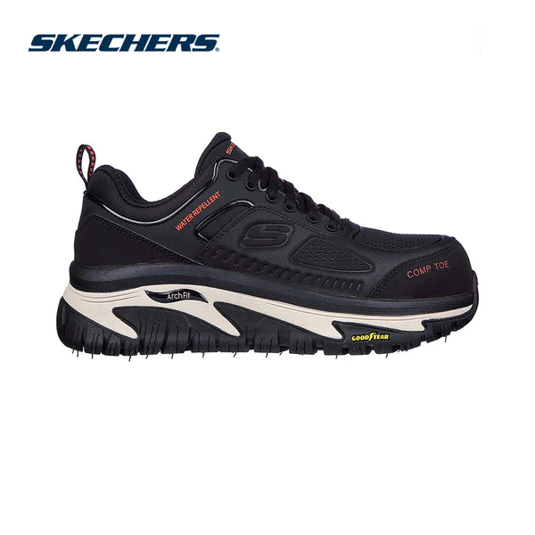 Giày Thể Thao Nam Skechers Work Arch Fit Road Walker Raylan Bảo Hộ Lao Động - 200154-BLK APMA Online Sale