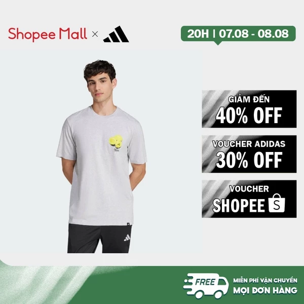 [Duy nhất 8.8 - VOUCHER 30%]adidas Phong cách sống Áo Thun Graphic Lounge Still Life Lemons Nam Xám JJ3960