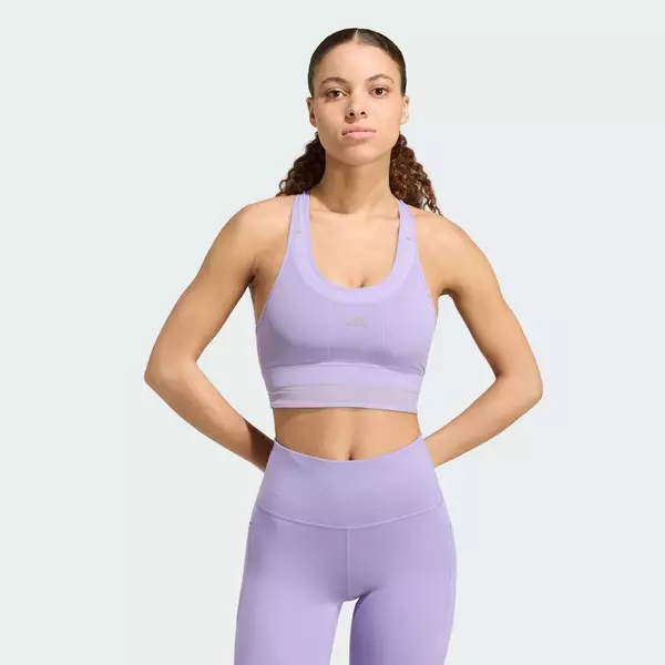 adidas Gym & Training Áo Bra Adi365 Running CLIMACOOL Nữ Màu tím KS5869