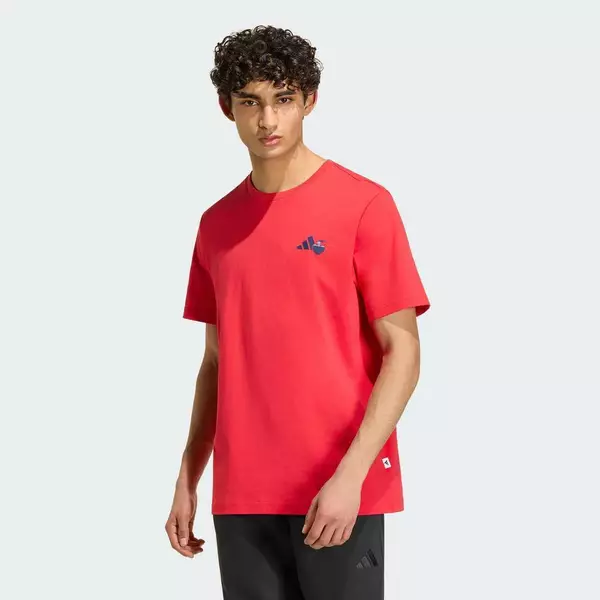 adidas Phong cách sống ÁO THUN GRAPHIC RAMEN Nam Đỏ KS5082