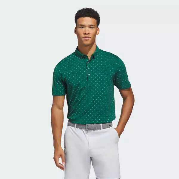 adidas Đánh gôn ÁO POLO ULTIMATE365+ MICRO PRINT Nam màu xanh lá KB3727