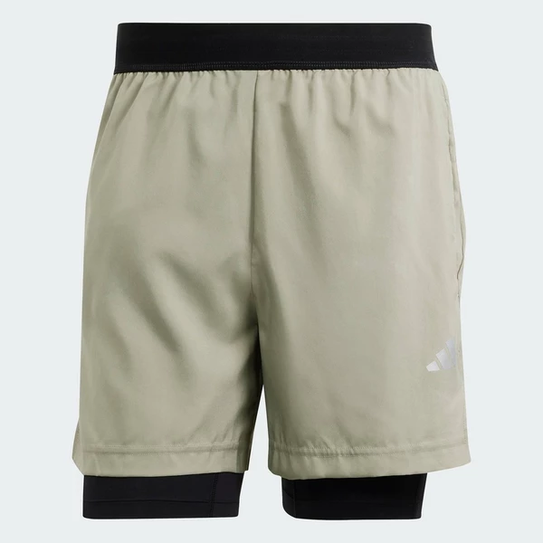 adidas Gym & Training Quần Short 2 Trong 1 Tập Gym Nam màu xanh lá IR8598