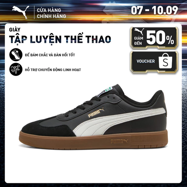 Giày Thể Thao PUMA Unisex Ascenso II Black-White-Gold Màu Đen