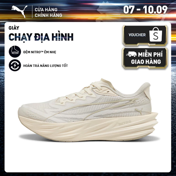 Giày Chạy Bộ PUMA Nữ Deviate Pure NITRO Wns Alpine Snow-Warm White Màu Trắng