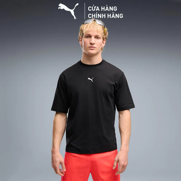 Áo Thun Thời Trang PUMA Nam RUN CULTURE COLLECTIVE Tee Black Màu Đen