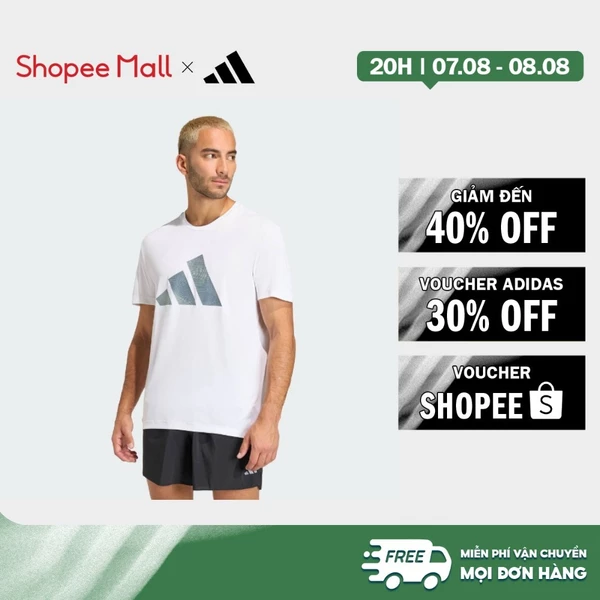[Duy nhất 8.8 - VOUCHER 30%]adidas Chạy Áo Thun adi365 Running Essentials Brand Love Nam trắng KE3547