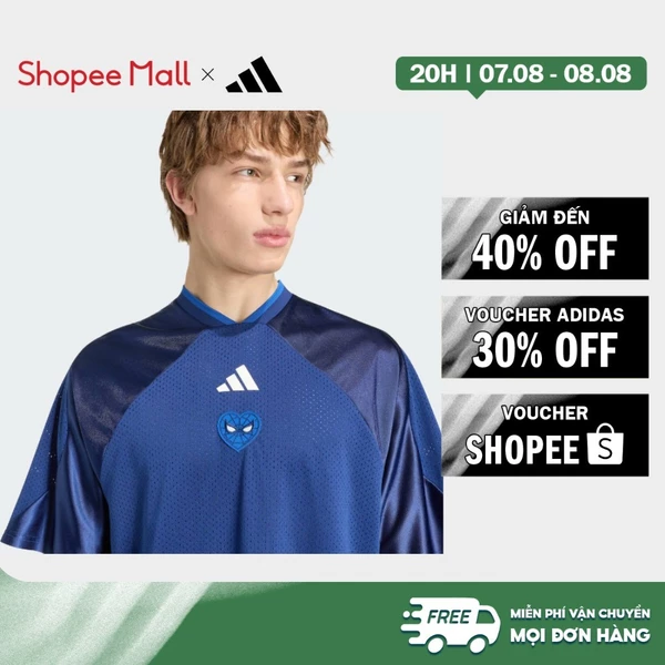 [Duy nhất 8.8 - VOUCHER 30%]adidas Phong cách sống Áo Đấu Lưới adidas MARVEL SPIDER-MAN Nam Màu xanh da trời KS2965