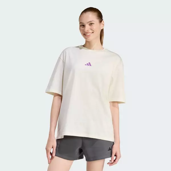 adidas Phong cách sống ÁO THUN GRAPHIC OUTDOOR ADVENTURE Nữ trắng JZ7881