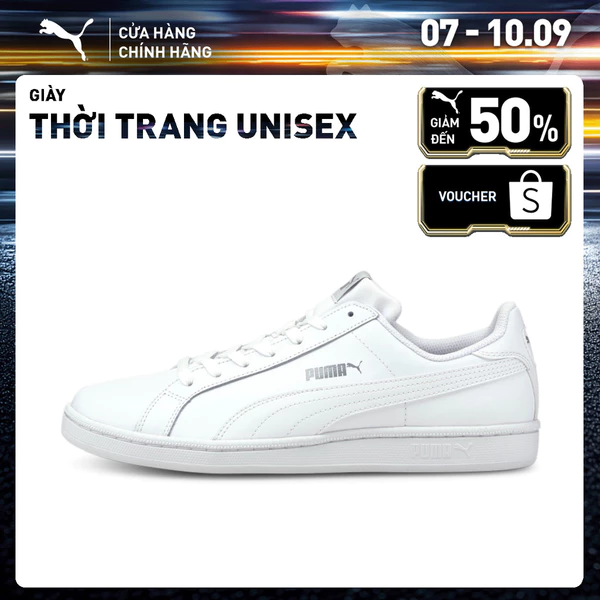Giày thời trang PUMA Unisex Smash Leather Màu Trắng