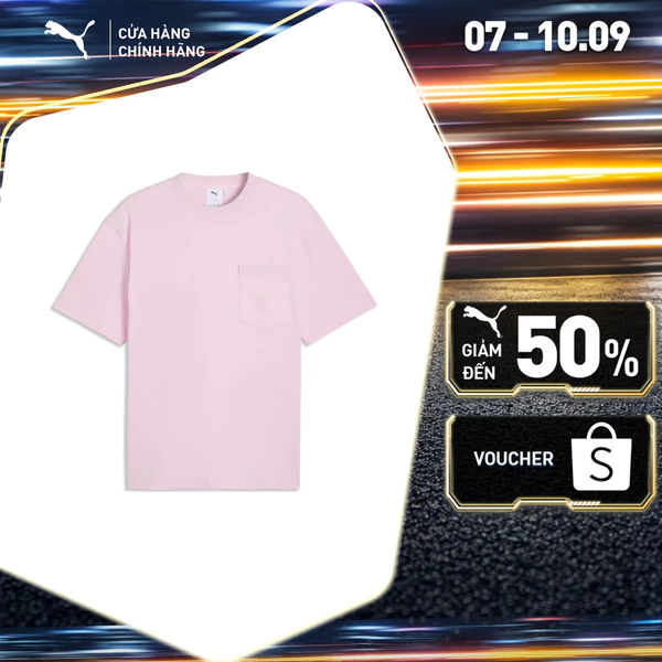 Áo Thun Thời Trang PUMA Nam SELECT Essentials Pocket Tee Pearl Pink Màu Hồng