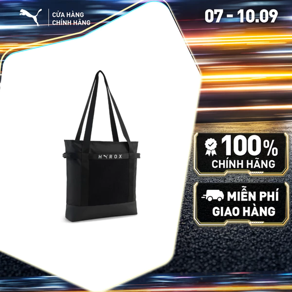 Túi Xách Thể Thao Tập Luyện PUMA Unisex x HYROX 2 IN 1 Shopper Black Màu Đen