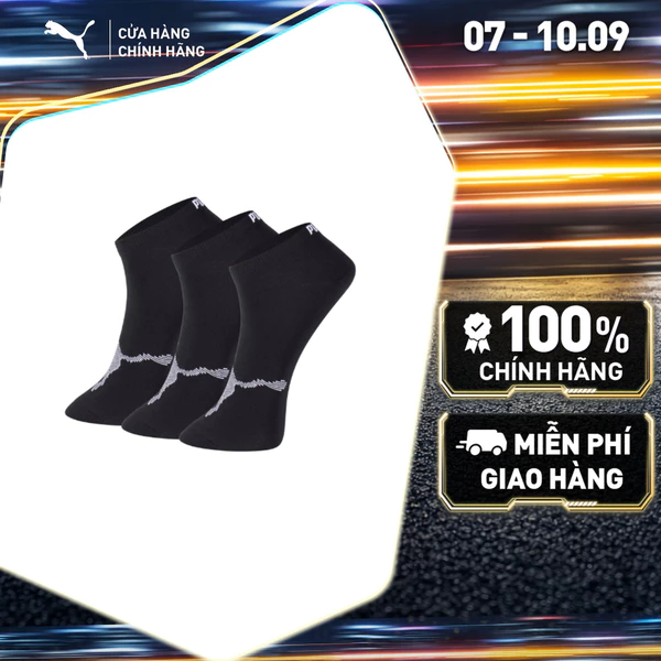 Bộ 3 Đôi Vớ Thời Trang PUMA Unisex Various SNEAKER 3P APAC black Màu Đen